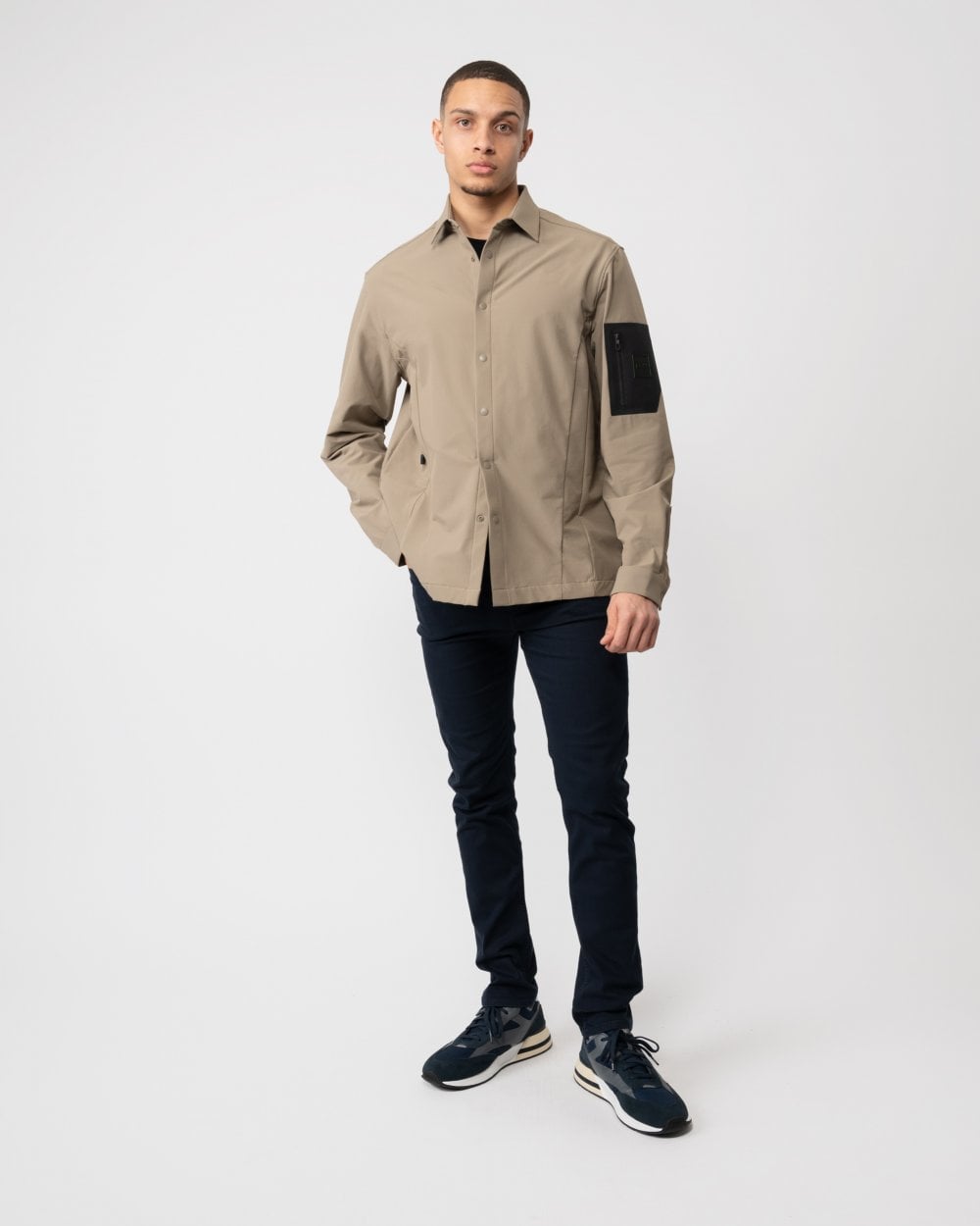 BOSS Green Expedit Mens Overshirt - Light/Pastel Green 334