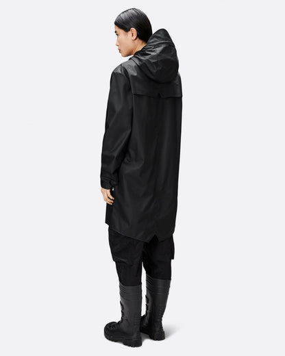 Rains Long Unisex Jacket - 01 Black