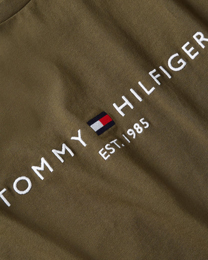 Tommy Hilfiger Tommy Logo Basic Mens T-Shirt - Army Green