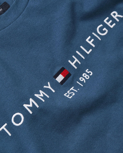 Tommy Hilfiger Tommy Logo Basic Mens T-Shirt - Aegean Sea