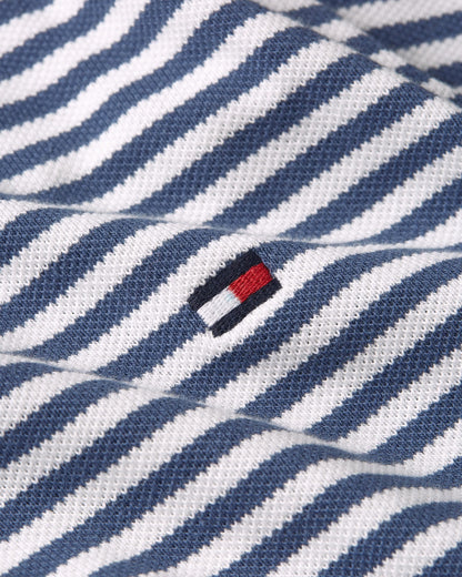 Tommy Hilfiger 1985 Regular Fit Mens Polo - Aegean Sea/White
