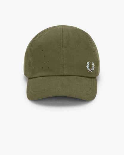 Fred Perry Classic Piqué Cap - Uniform Green/Light Ice V41