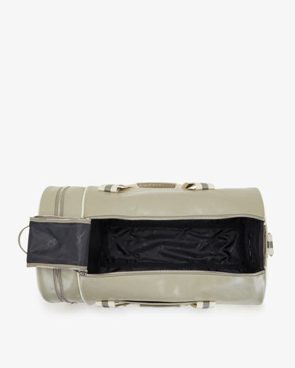 Fred Perry Recycled Polyester Classic Barrel Bag - Warm Grey/Ecru V66