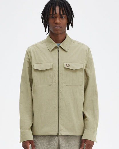 Fred Perry Mens Zip Overshirt