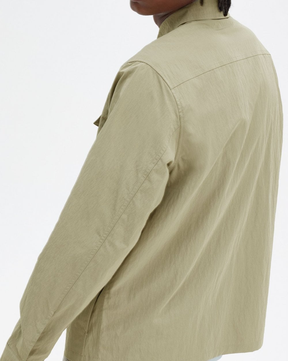 Fred Perry Mens Zip Overshirt - Warm Grey U54