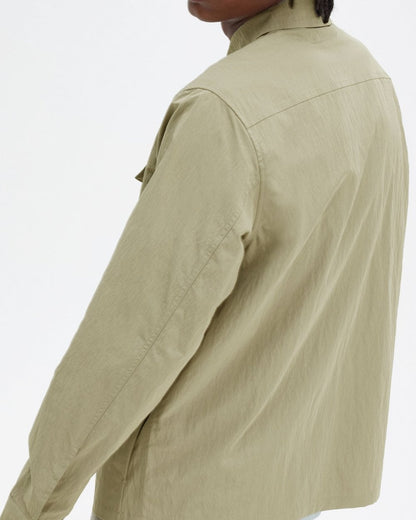 Fred Perry Mens Zip Overshirt - Warm Grey U54