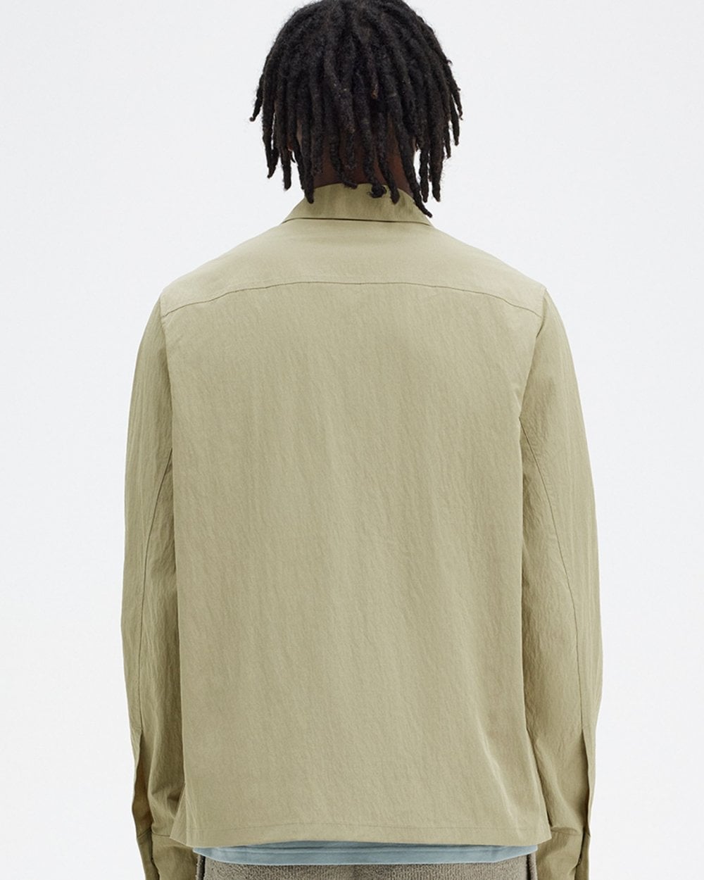 Fred Perry Mens Zip Overshirt - Warm Grey U54