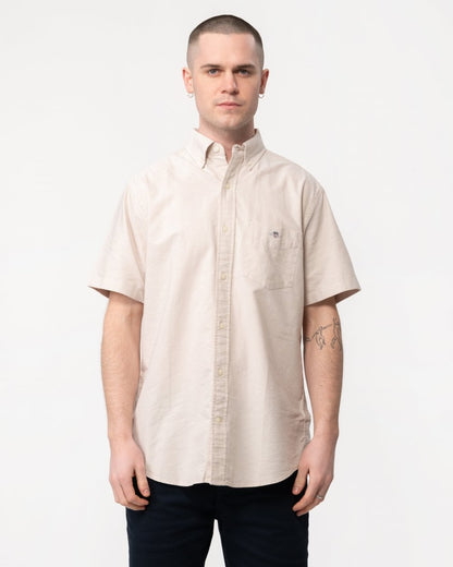 GANT Mens Regular Fit Short Sleeve Oxford Shirt