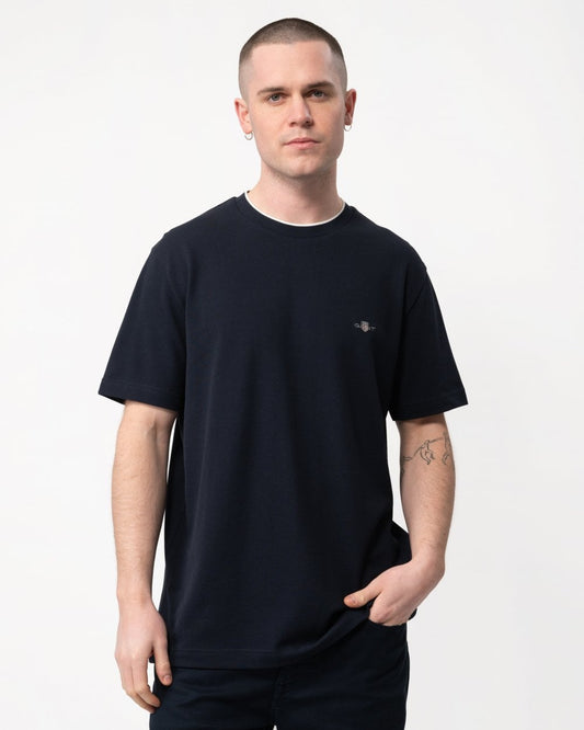 GANT GANT Mens Pique Short Sleeve T-Shirt