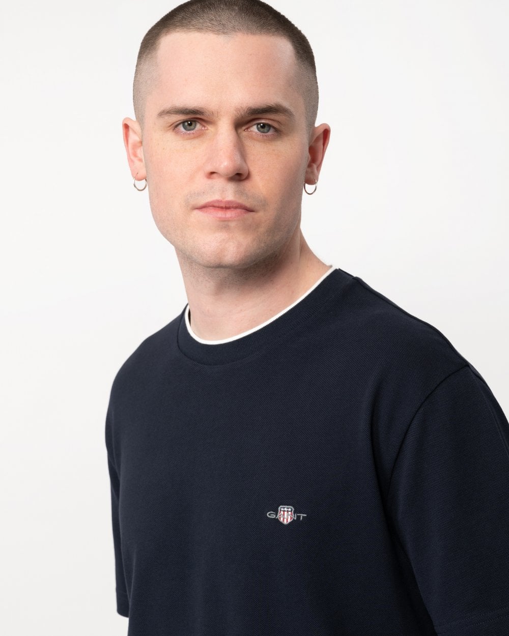 GANT GANT Mens Pique Short Sleeve T-Shirt