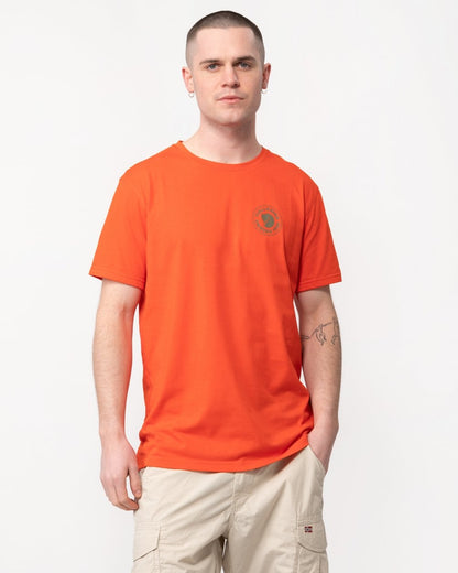 Fjallraven 1960 Logo Mens T-Shirt - Flame Orange 214
