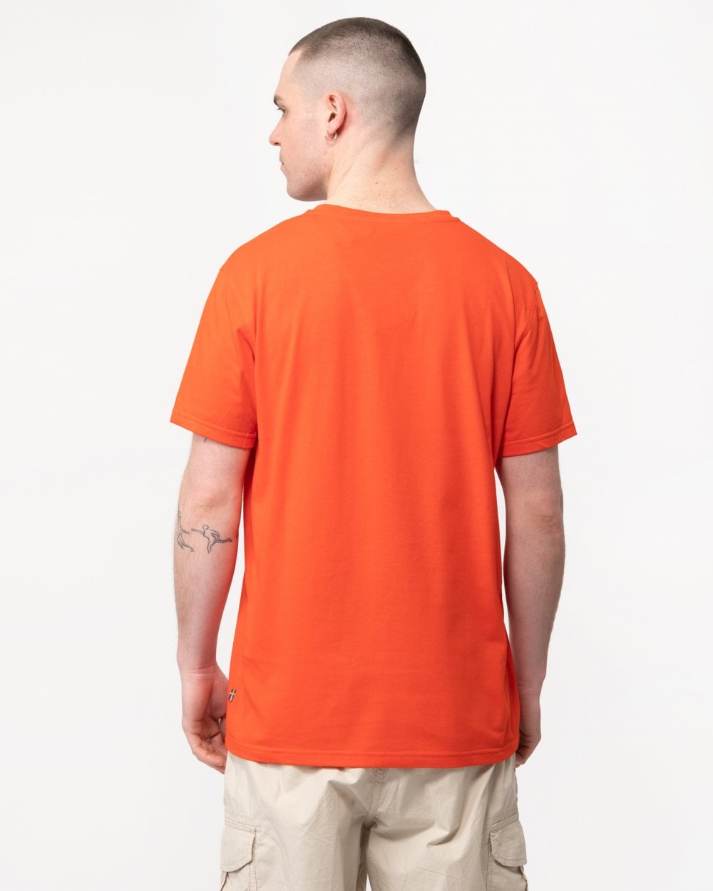 Fjallraven 1960 Logo Mens T-Shirt - Flame Orange 214