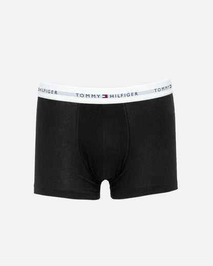 Tommy Hilfiger 3 Pack Mens Contrast Trunks - Desert Sky/Black/Grey Heather