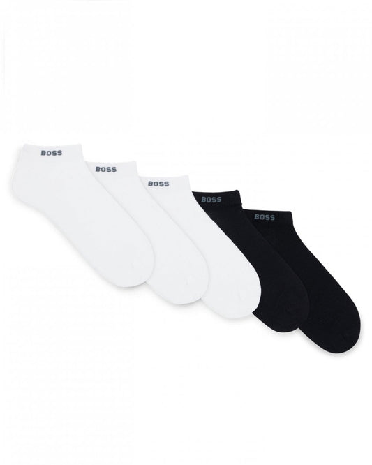 BOSS Orange BOSS Orange AS Uni Color Mens 5-Pack Cotton Blend Ankle Socks