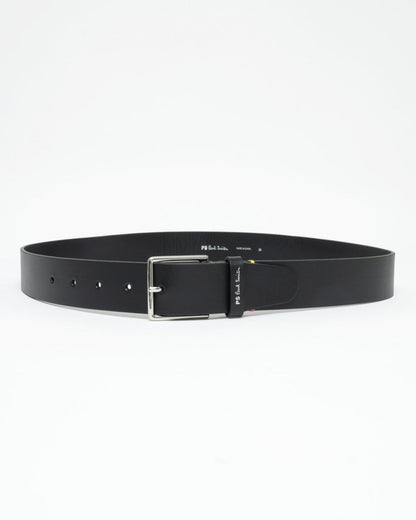 Paul Smith Mens Leather Belt With Colourful Stitch Detail