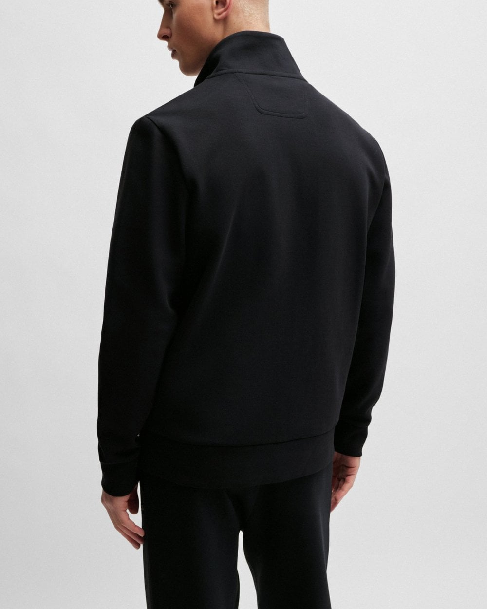 BOSS Green Skaz Mens Stretch-Cotton Full Zip Sweatshirt with Logo