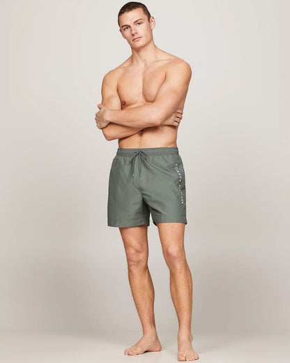Tommy Hilfiger Medium Drawstring Mens Swim Shorts - Stonewash Green