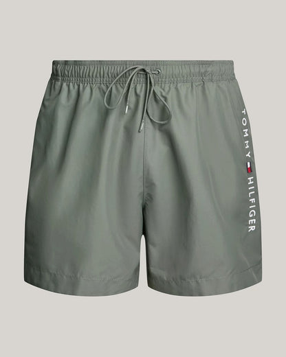 Tommy Hilfiger Medium Drawstring Mens Swim Shorts - Stonewash Green