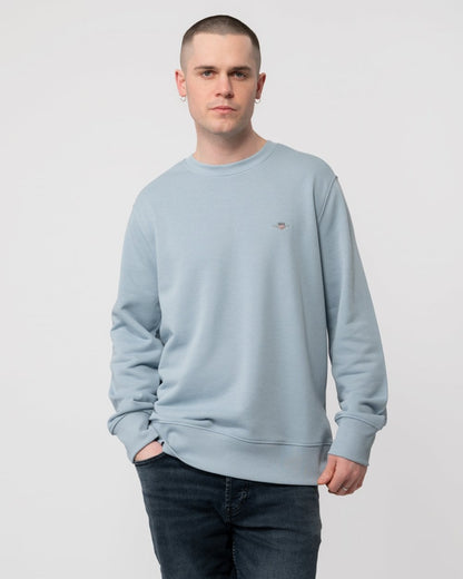 GANT Mens Regular Fit Shield Logo Crew Neck Sweatshirt