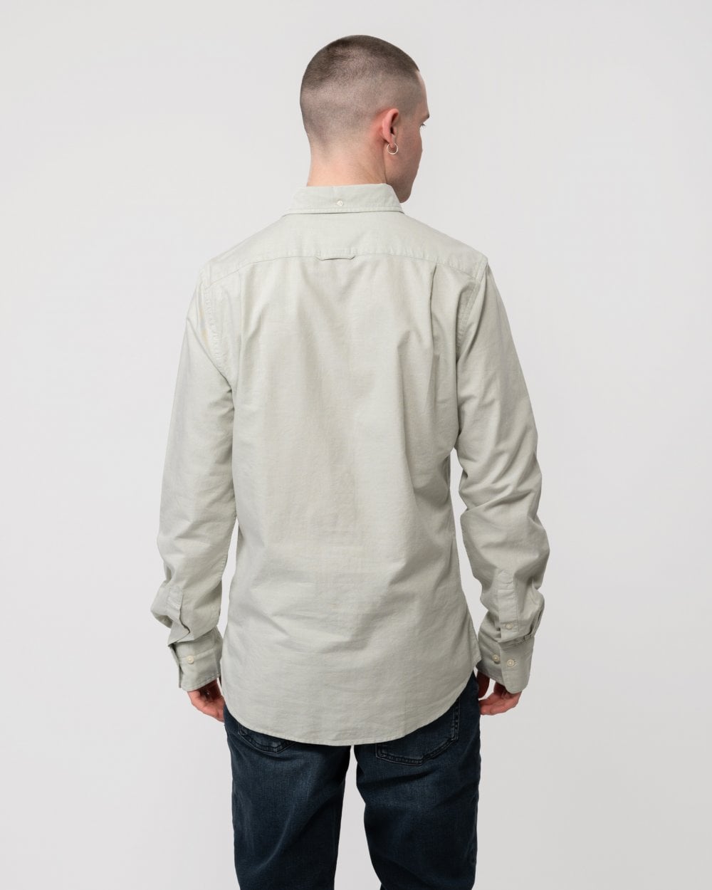 GANT Mens Slim Fit Long Sleeve Oxford Shirt - 345 Milky Matcha