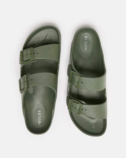 Joules Sunseeker Womens EVA Sliders - Khaki Green