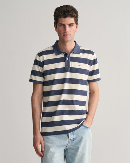 GANT Mens Heavy Washed Stripe Polo