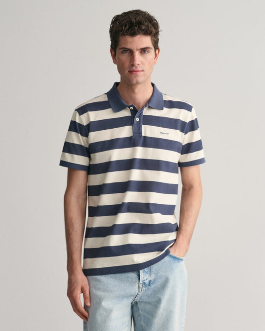GANT Mens Heavy Washed Stripe Polo