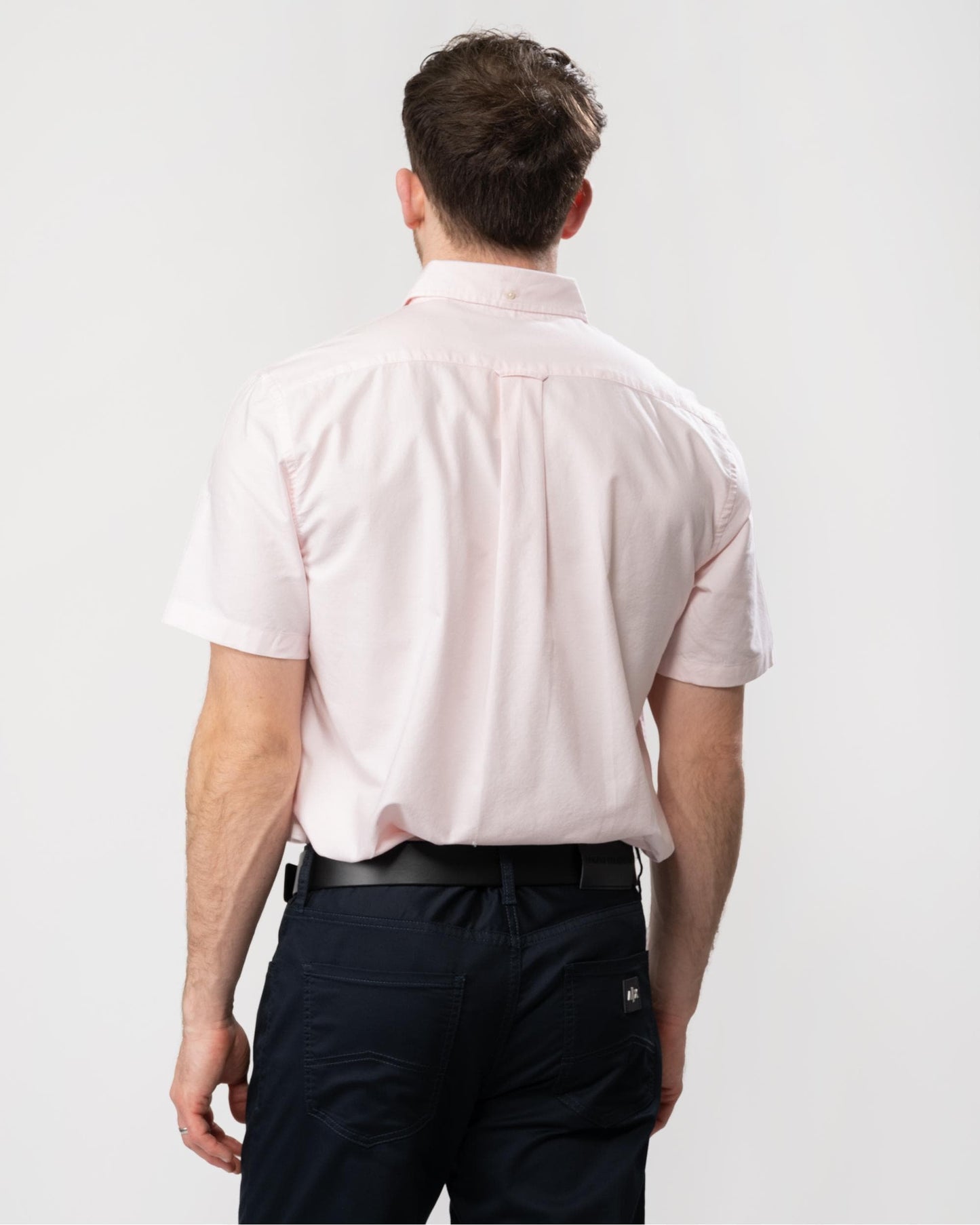 GANT Mens Regular Fit Short Sleeve Oxford Shirt - 662 Light Pink