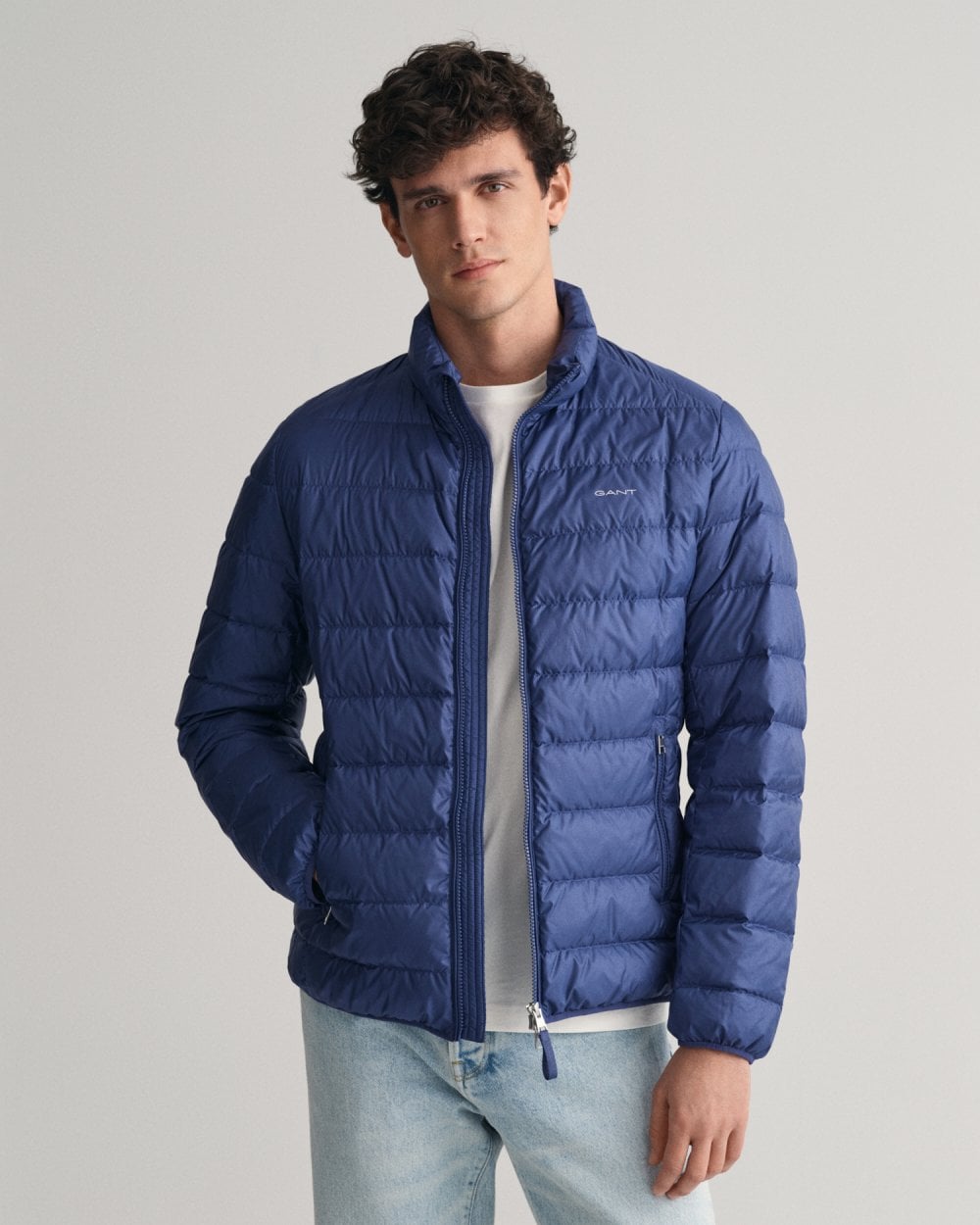 GANT Light Mens Down Jacket - 444 Sailor Navy