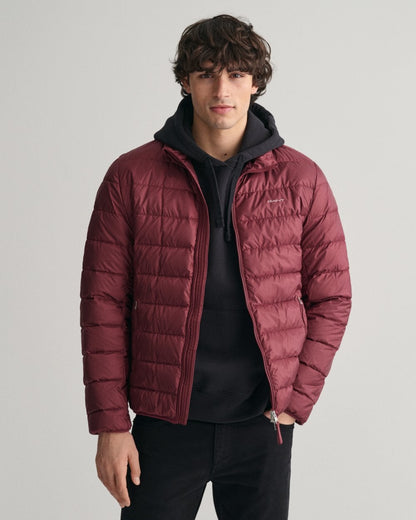 GANT Light Mens Down Jacket - 638 Wine Red