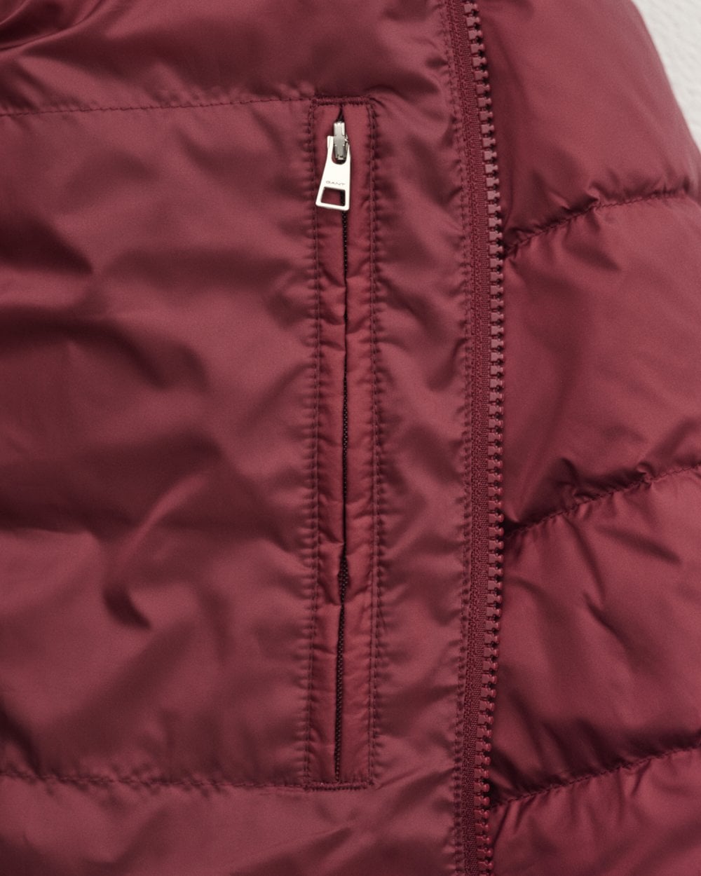 GANT Light Mens Down Jacket - 638 Wine Red