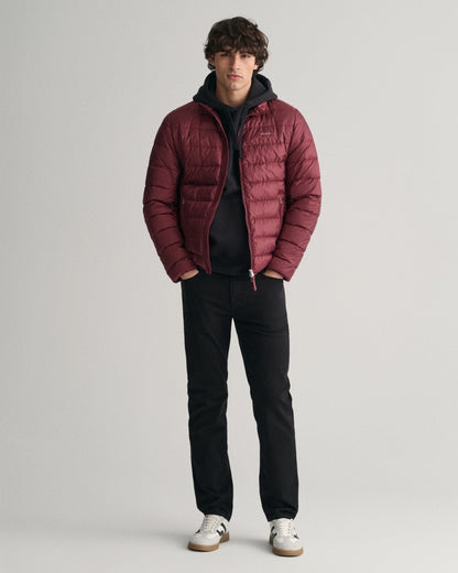 GANT Light Mens Down Jacket - 638 Wine Red