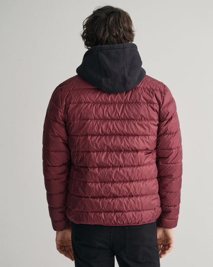GANT Light Mens Down Jacket - 638 Wine Red