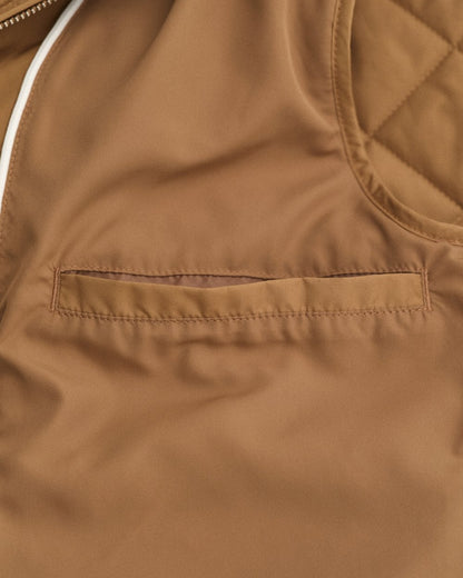 GANT Mens Quilted Windcheater Vest - 210 Roasted Walnut
