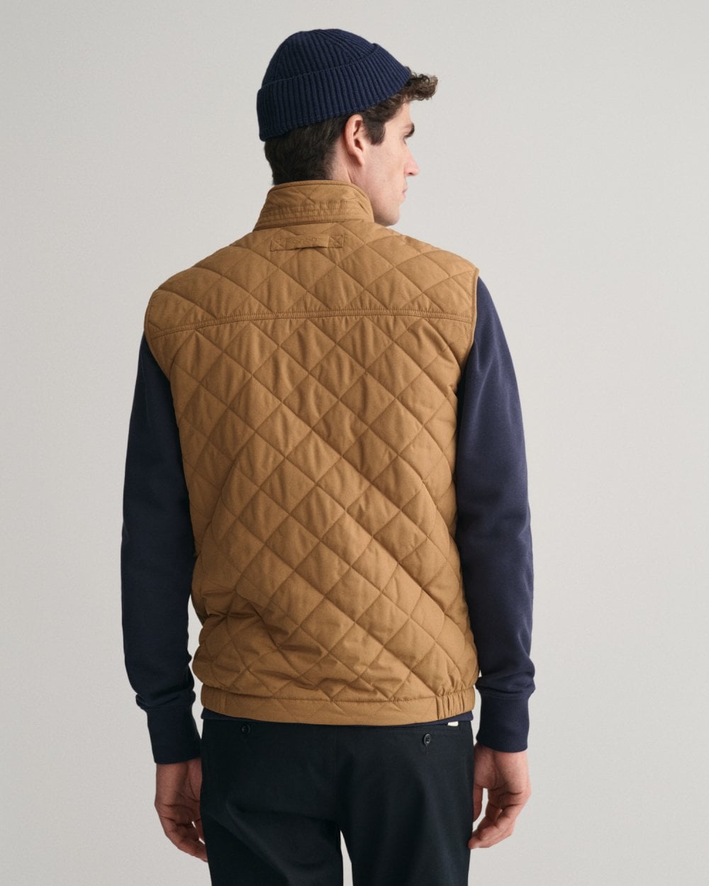 GANT Mens Quilted Windcheater Vest - 210 Roasted Walnut