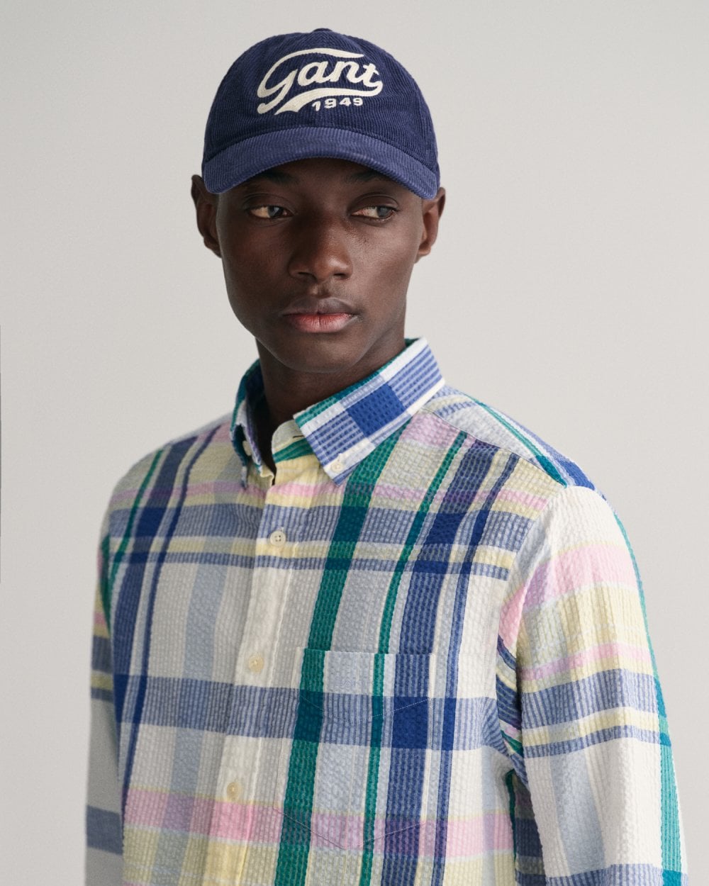 GANT GANT Mens Regular Fit Seersucker Madras Shirt