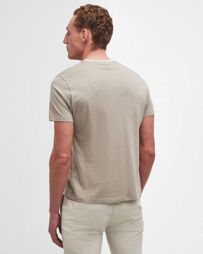 Barbour Austwick Mens T-Shirt - Concrete