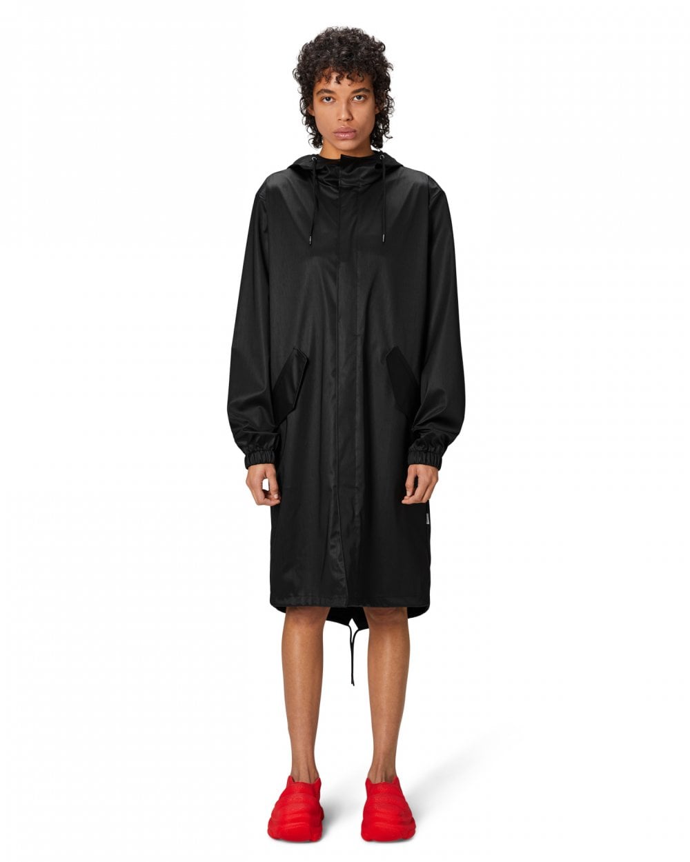 Rains Unisex Fishtail Parka - 84 Black Grain
