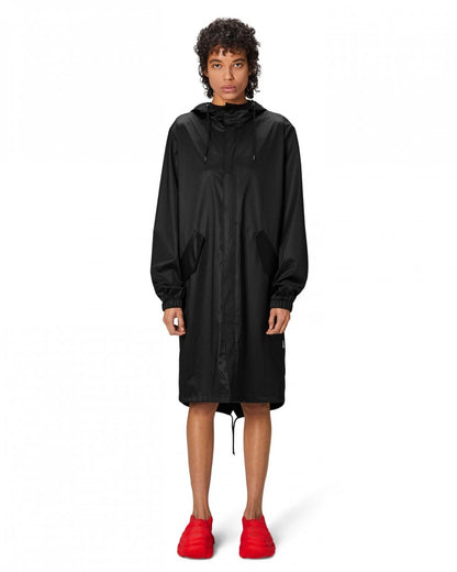Rains Unisex Fishtail Parka - 84 Black Grain