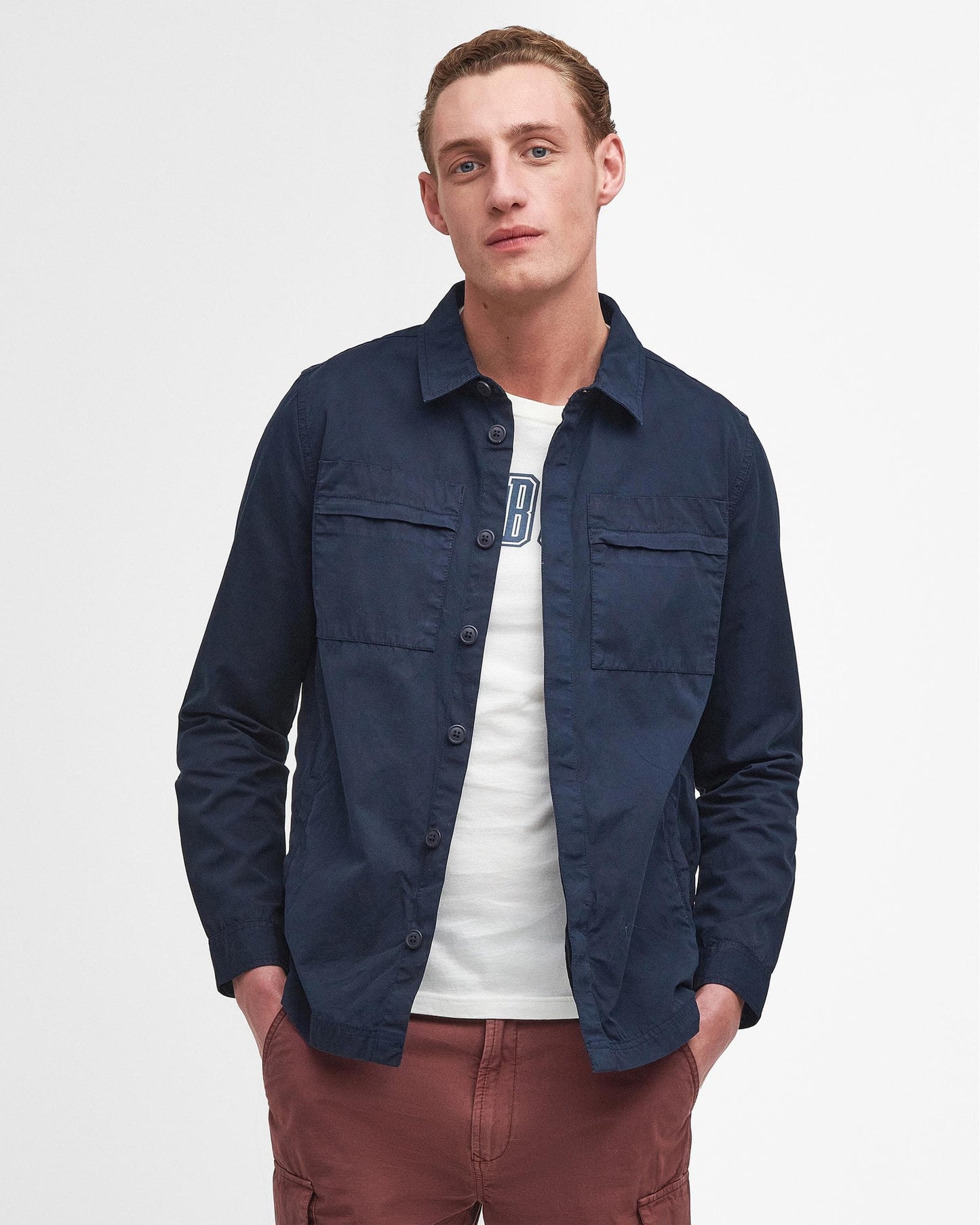 Barbour Castlebay Mens Garment Dyed Overshirt