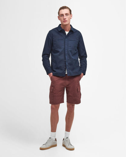 Barbour Castlebay Mens Garment Dyed Overshirt - Navy
