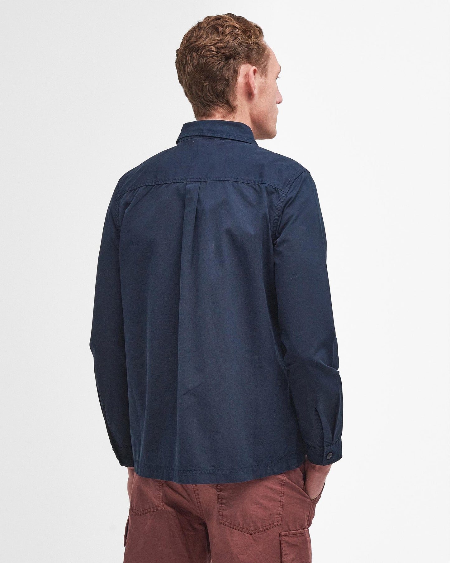 Barbour Castlebay Mens Garment Dyed Overshirt - Navy