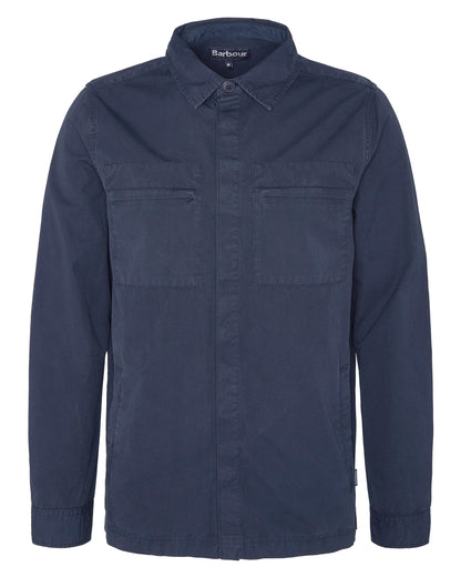 Barbour Castlebay Mens Garment Dyed Overshirt - Navy