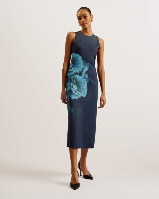 Ted Baker Cloudi Womens Scuba Printed Bodycon Dress