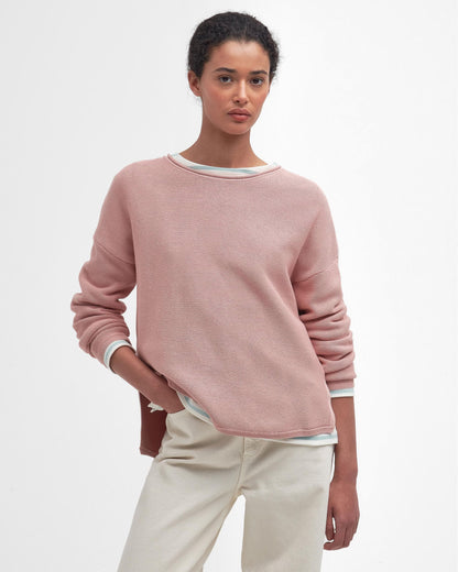 Barbour Marine Womens Jumper - Misty Rose