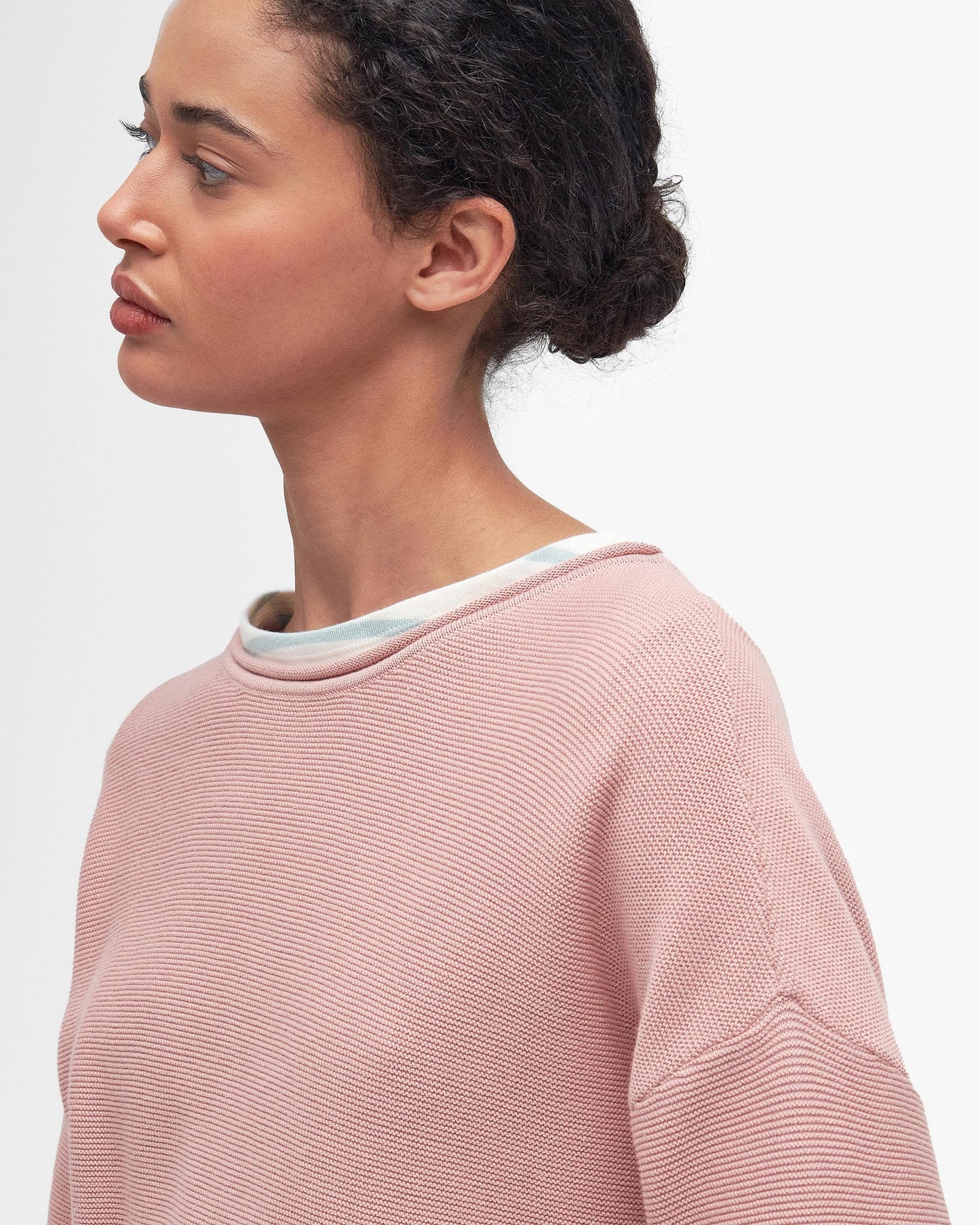 Barbour Marine Womens Jumper - Misty Rose
