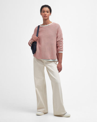 Barbour Marine Womens Jumper - Misty Rose