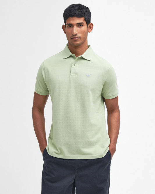 Barbour Mens Sports Polo Shirt - Vintage Green