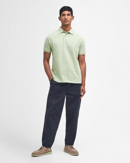 Barbour Mens Sports Polo Shirt - Vintage Green
