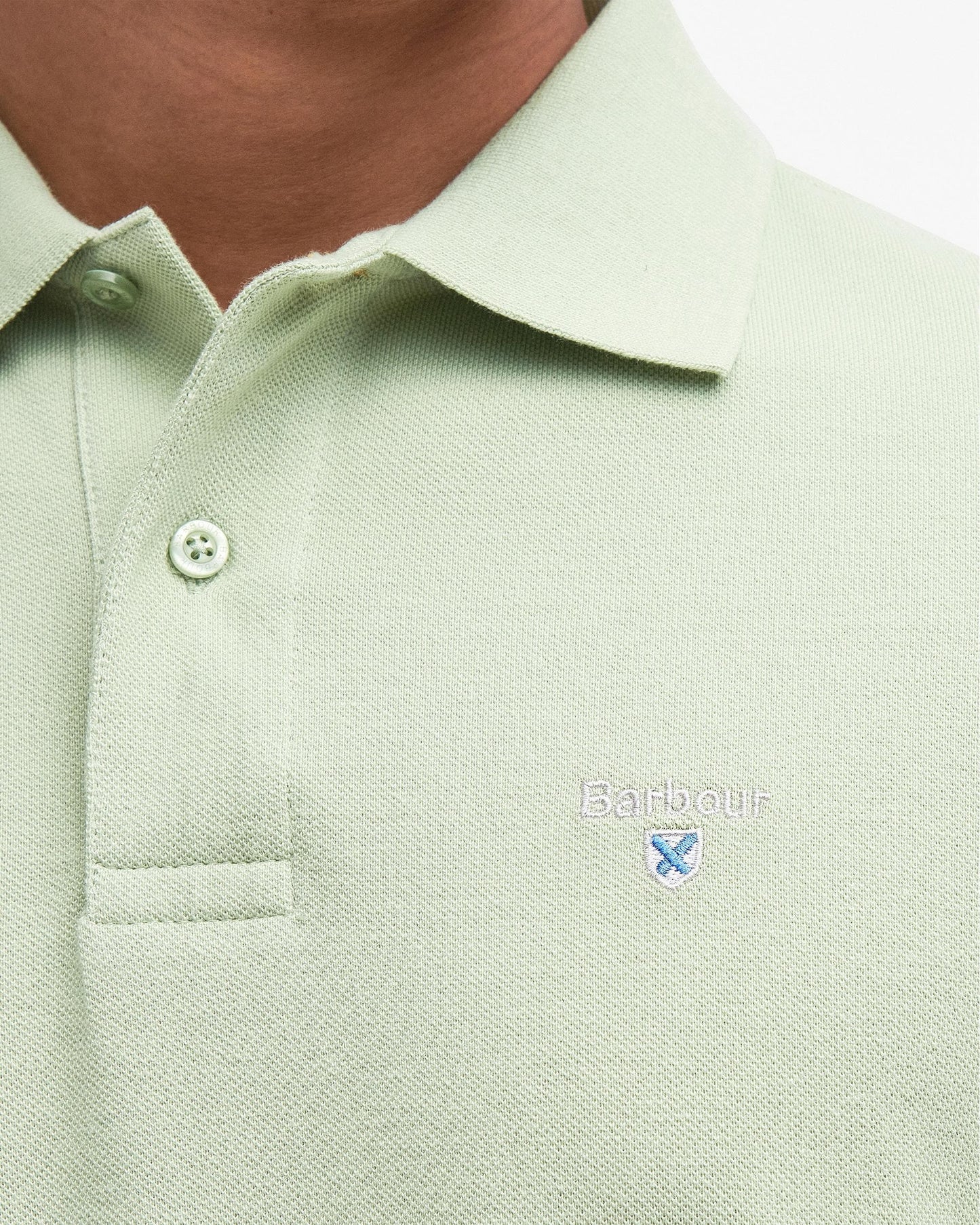Barbour Mens Sports Polo Shirt - Vintage Green